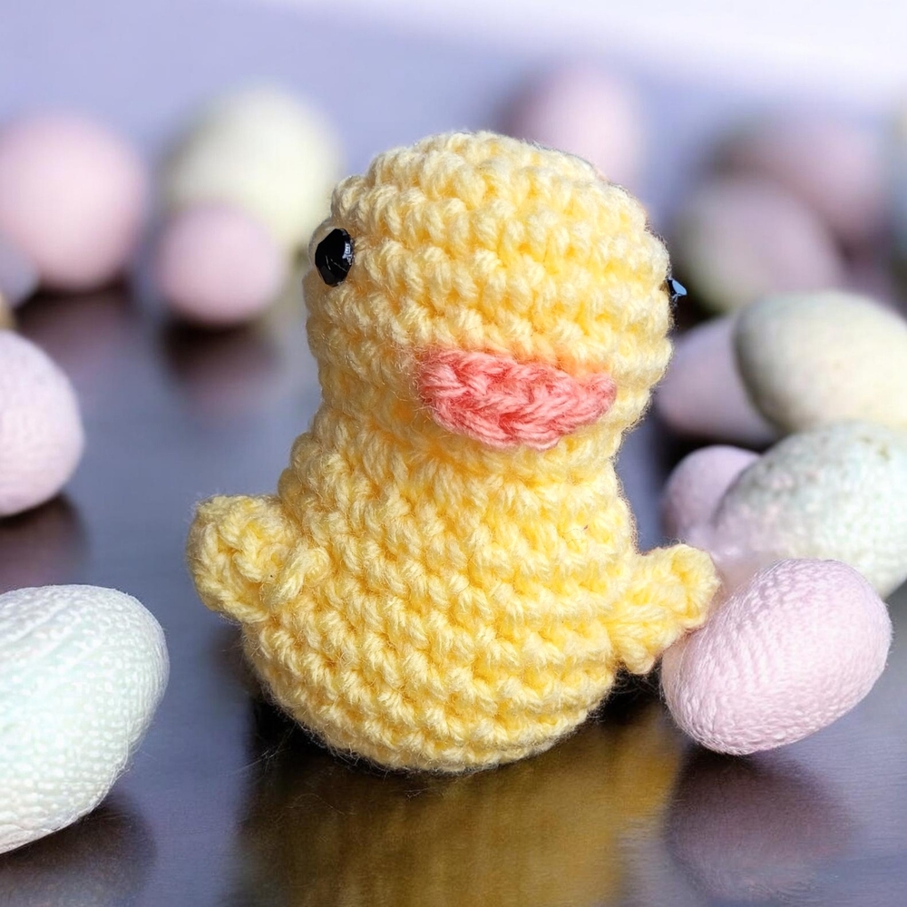 Yellow Crocheted Duck Plush